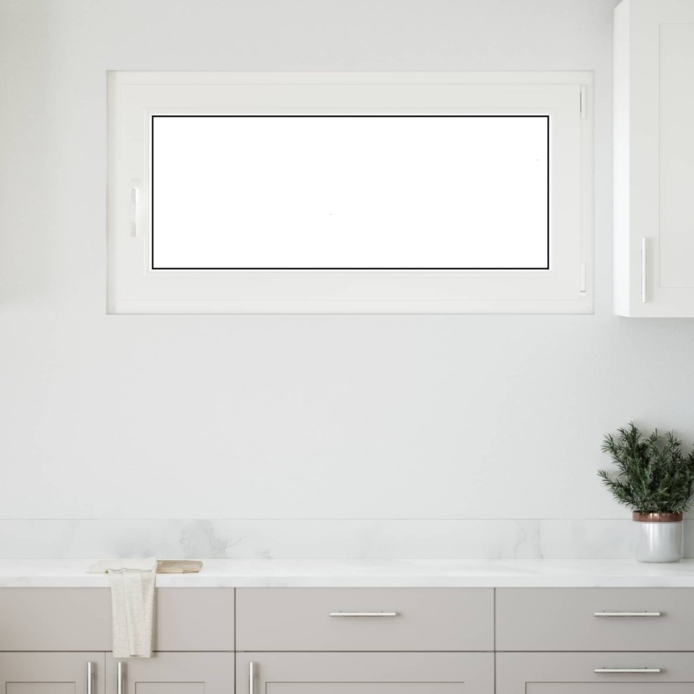 vidaXL Παράθυρο Κάτω Στρώματος RISOR 120 x 60 cm PVC και Γυαλί Λευκό