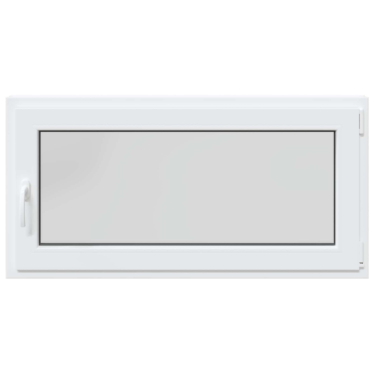 vidaXL Παράθυρο Κάτω Στρώματος RISOR 120 x 60 cm PVC και Γυαλί Λευκό