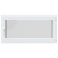 vidaXL Παράθυρο Κάτω Στρώματος RISOR 120 x 60 cm PVC και Γυαλί Λευκό
