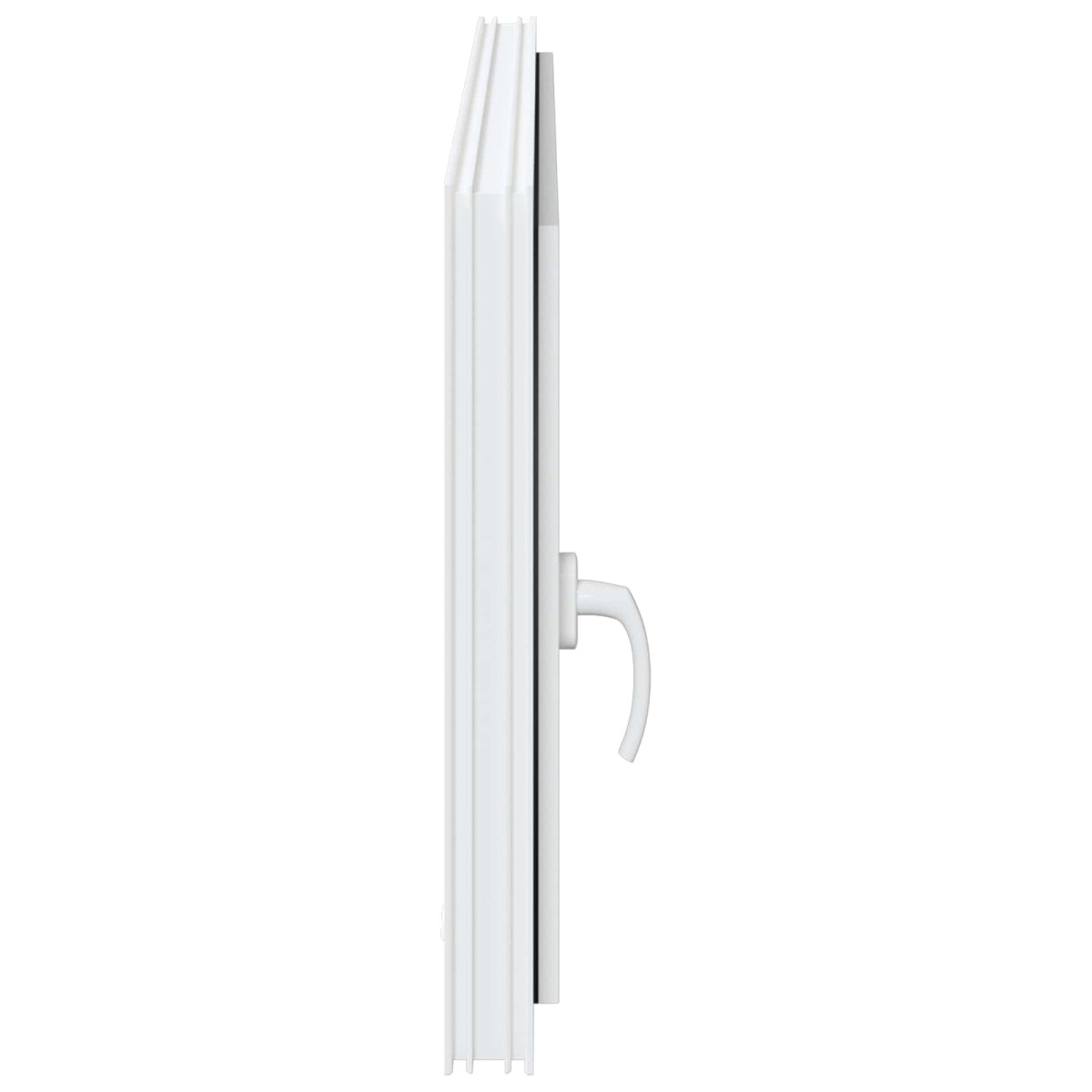 vidaXL Παράθυρο Κάτω Στρώματος RISOR 120 x 60 cm PVC και Γυαλί Λευκό