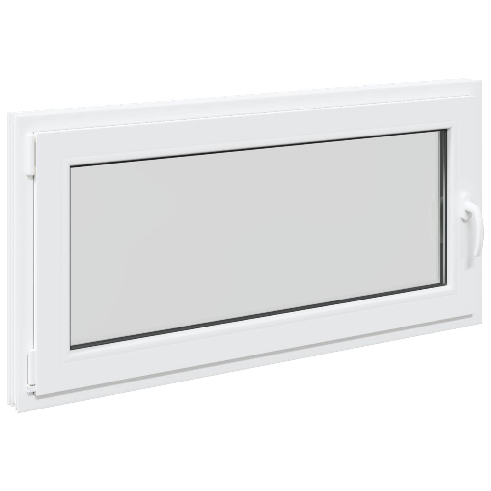 vidaXL Παράθυρο Κάτω Στρώματος RISOR 120 x 60 cm PVC και Γυαλί Λευκό
