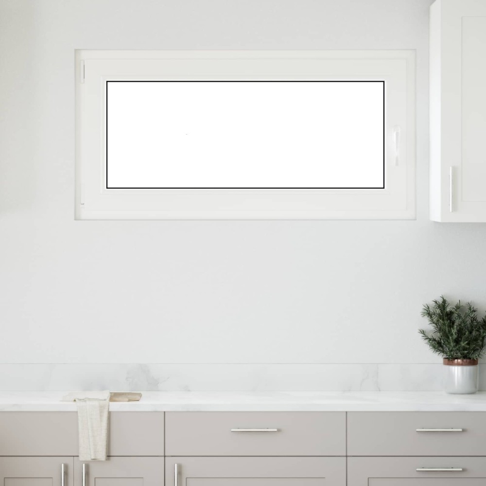 vidaXL Παράθυρο Κάτω Στρώματος RISOR 120 x 60 cm PVC και Γυαλί Λευκό