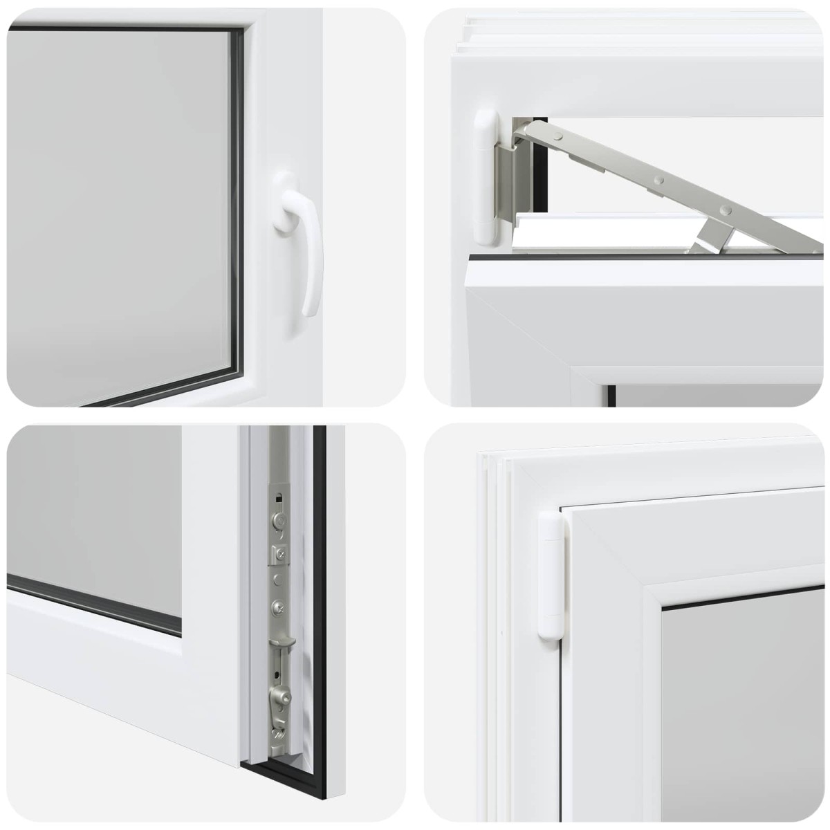 vidaXL Παράθυρο Κάτω Στρώματος RISOR 120 x 60 cm PVC και Γυαλί