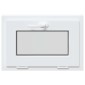 vidaXL Παράθυρο Κάτω Στρώματος RISOR 60 x 40 cm PVC και Γυαλί Λευκό