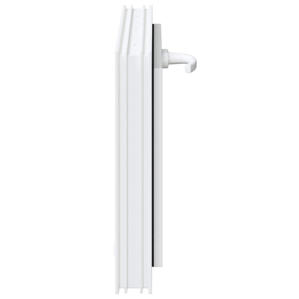 vidaXL Παράθυρο Κάτω Στρώματος RISOR 60 x 40 cm PVC και Γυαλί Λευκό