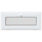 vidaXL Παράθυρο Κάτω Στρώματος RISOR 90 x 40 cm PVC και Γυαλί Λευκό