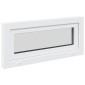 vidaXL Παράθυρο Κάτω Στρώματος RISOR 90 x 40 cm PVC και Γυαλί Λευκό