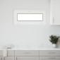 vidaXL Παράθυρο Κάτω Στρώματος RISOR 90 x 40 cm PVC και Γυαλί Λευκό
