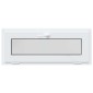 vidaXL Παράθυρο Κάτω Στρώματος RISOR 100 x 40 cm PVC και Γυαλί Λευκό