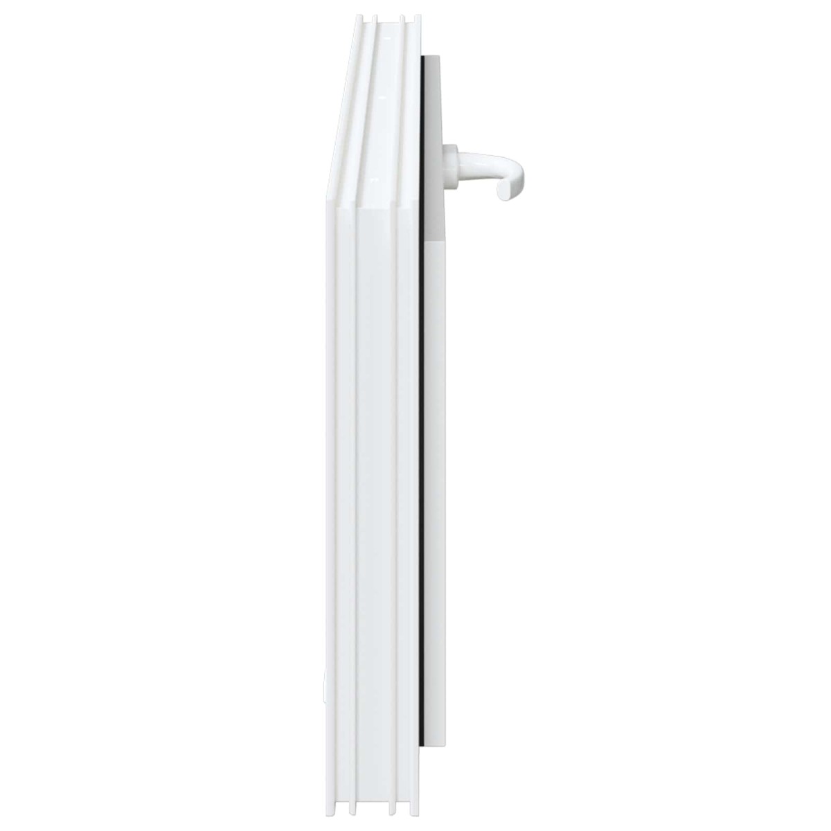 vidaXL Παράθυρο Κάτω Στρώματος RISOR 110 x 40 cm PVC και Γυαλί Λευκό