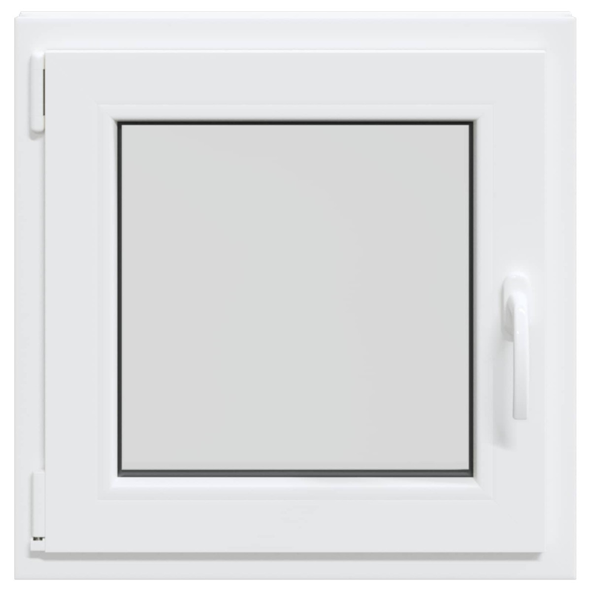 vidaXL Παράθυρο Κάτω Στρώματος RISOR 50 x 50 cm PVC και Γυαλί Λευκό