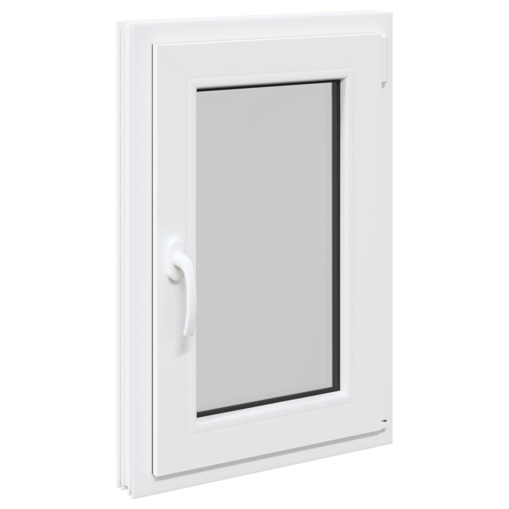 vidaXL Παράθυρο Κάτω Στρώματος RISOR 50 x 75 cm PVC και Γυαλί Λευκό