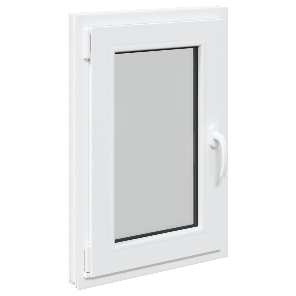 vidaXL Παράθυρο Κάτω Στρώματος RISOR 50 x 75 cm PVC και Γυαλί Λευκό