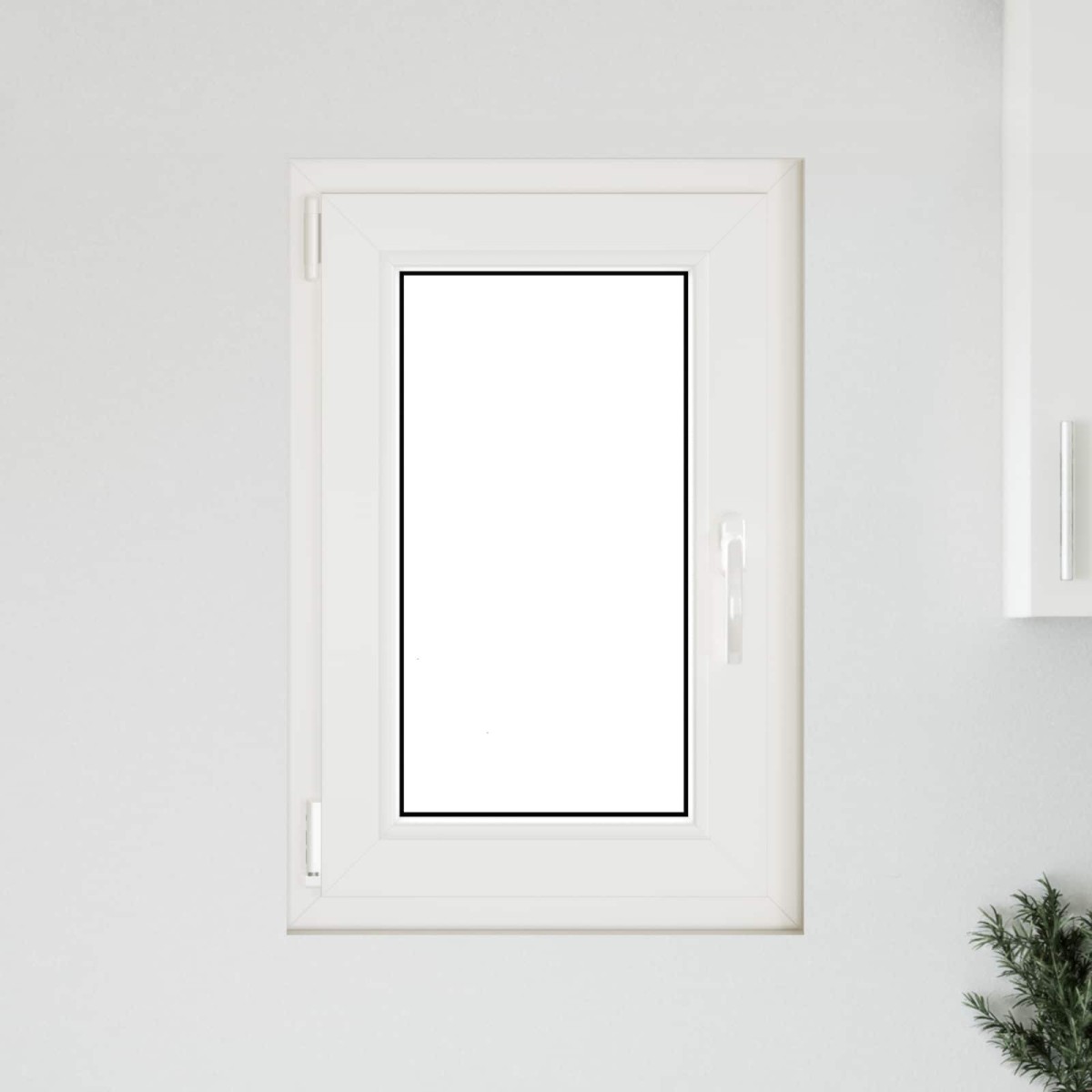 vidaXL Παράθυρο Κάτω Στρώματος RISOR 50 x 75 cm PVC και Γυαλί Λευκό