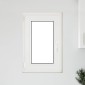 vidaXL Παράθυρο Κάτω Στρώματος RISOR 50 x 75 cm PVC και Γυαλί Λευκό