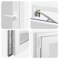 vidaXL Παράθυρο Κάτω Στρώματος RISOR 50 x 75 cm PVC και Γυαλί Λευκό