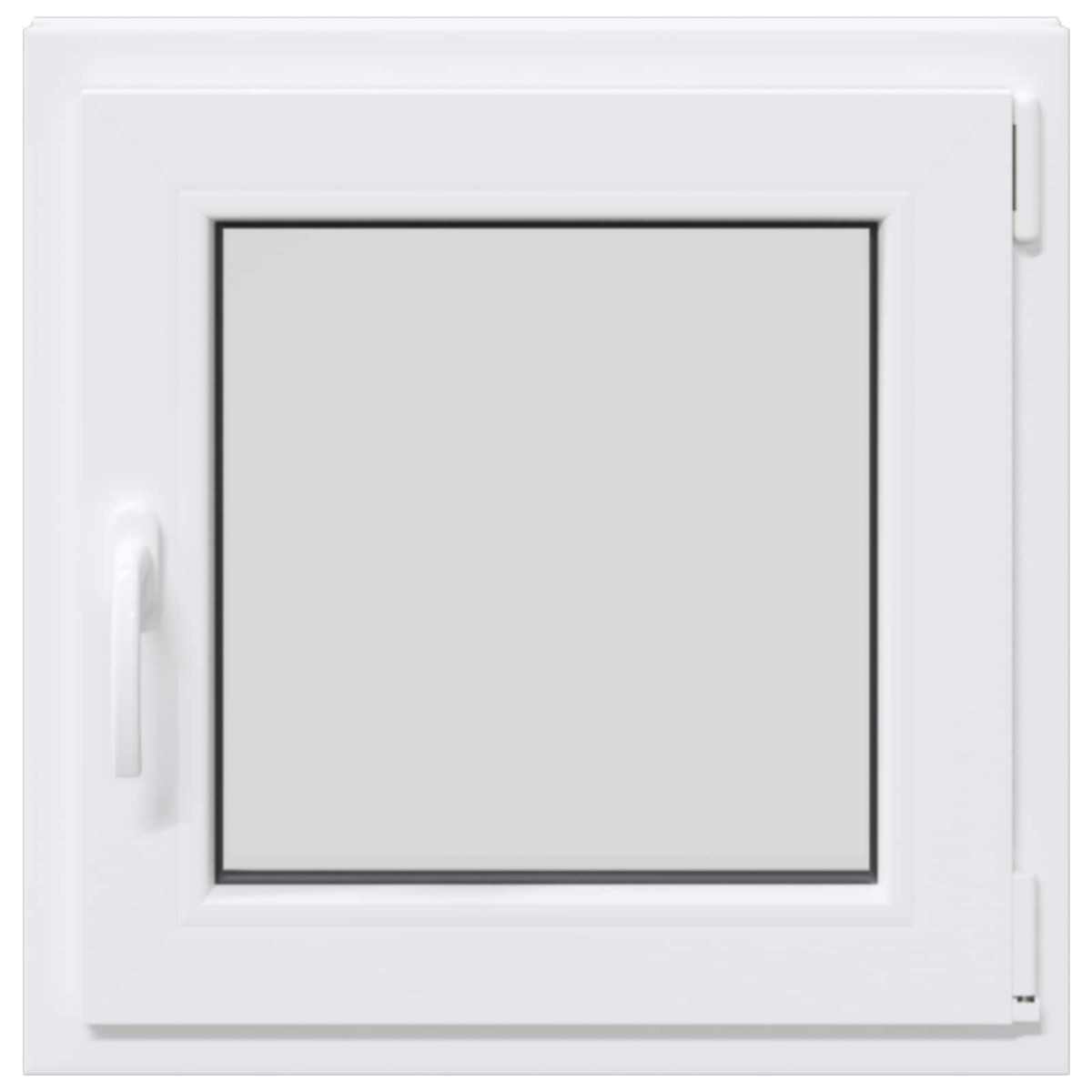 vidaXL Παράθυρο Κάτω Στρώματος RISOR 60 x 60 cm PVC και Γυαλί Λευκό