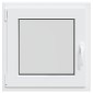 vidaXL Παράθυρο Κάτω Στρώματος RISOR 60 x 60 cm PVC και Γυαλί Λευκό