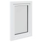 vidaXL Παράθυρο Κάτω Στρώματος RISOR 60 x 80 cm PVC και Γυαλί Λευκό