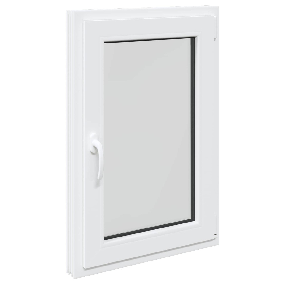 vidaXL Παράθυρο Κάτω Στρώματος RISOR 60 x 90 cm PVC και Γυαλί Λευκό