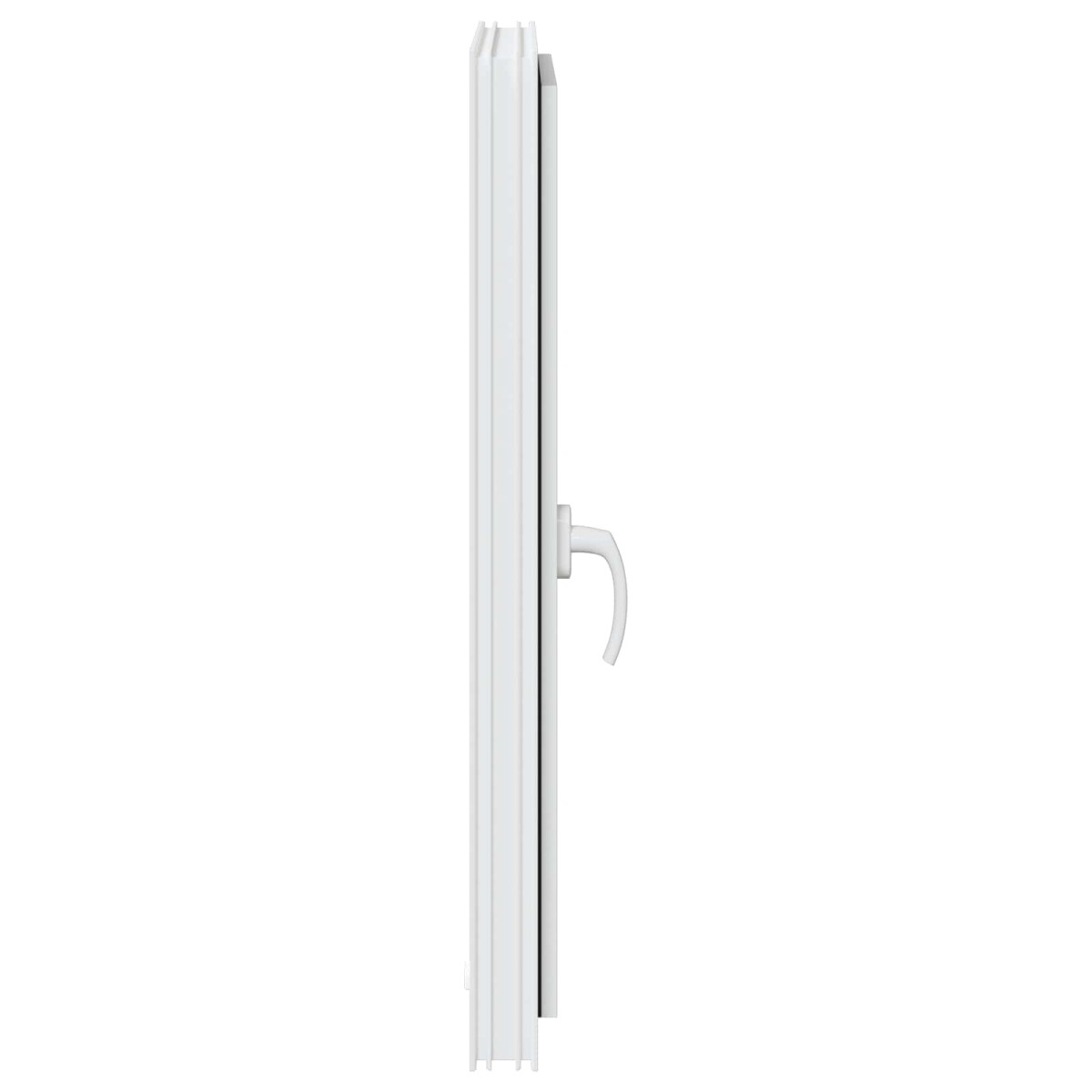 vidaXL Παράθυρο Κάτω Στρώματος RISOR 60 x 90 cm PVC και Γυαλί Λευκό
