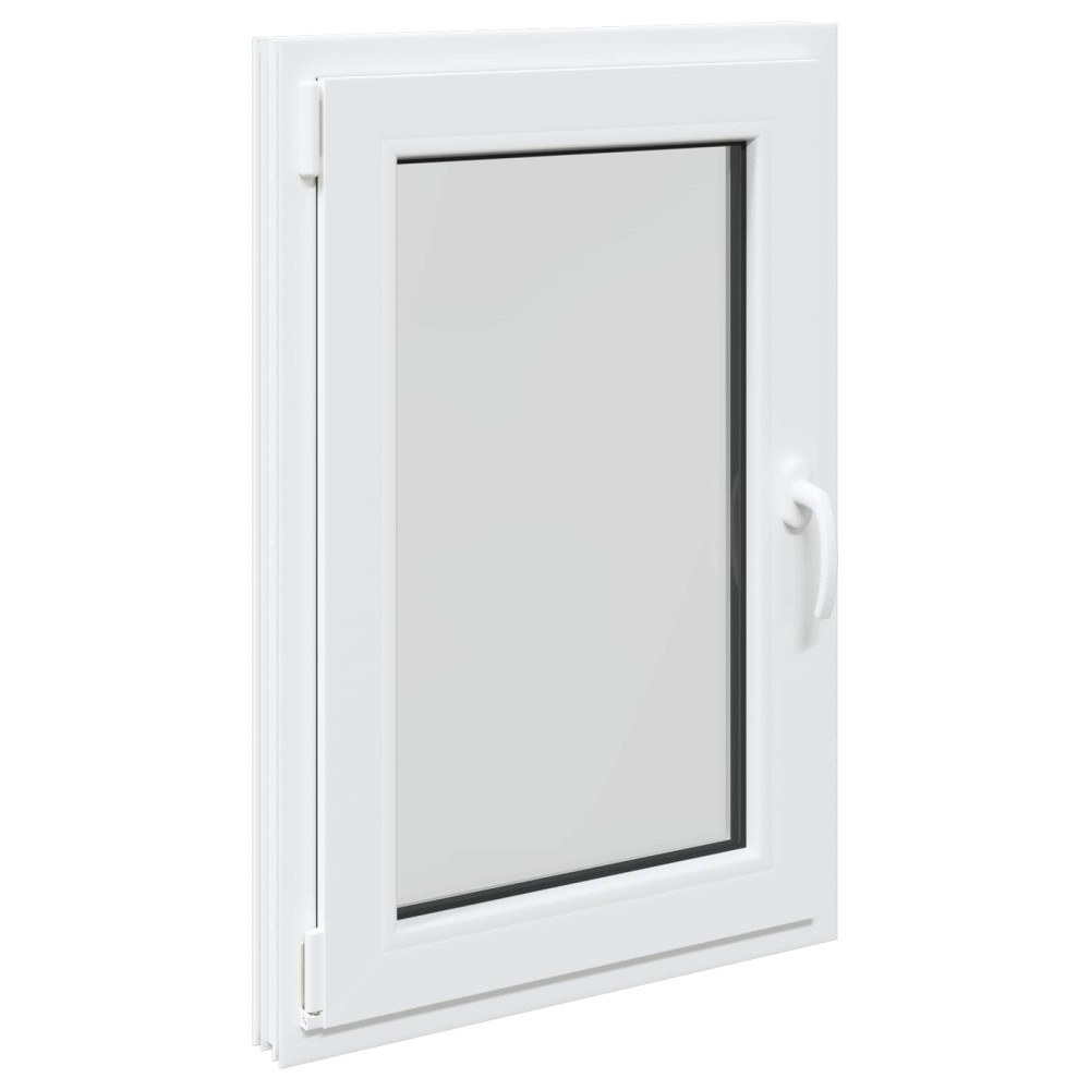 vidaXL Παράθυρο Κάτω Στρώματος RISOR 60 x 90 cm PVC και Γυαλί Λευκό