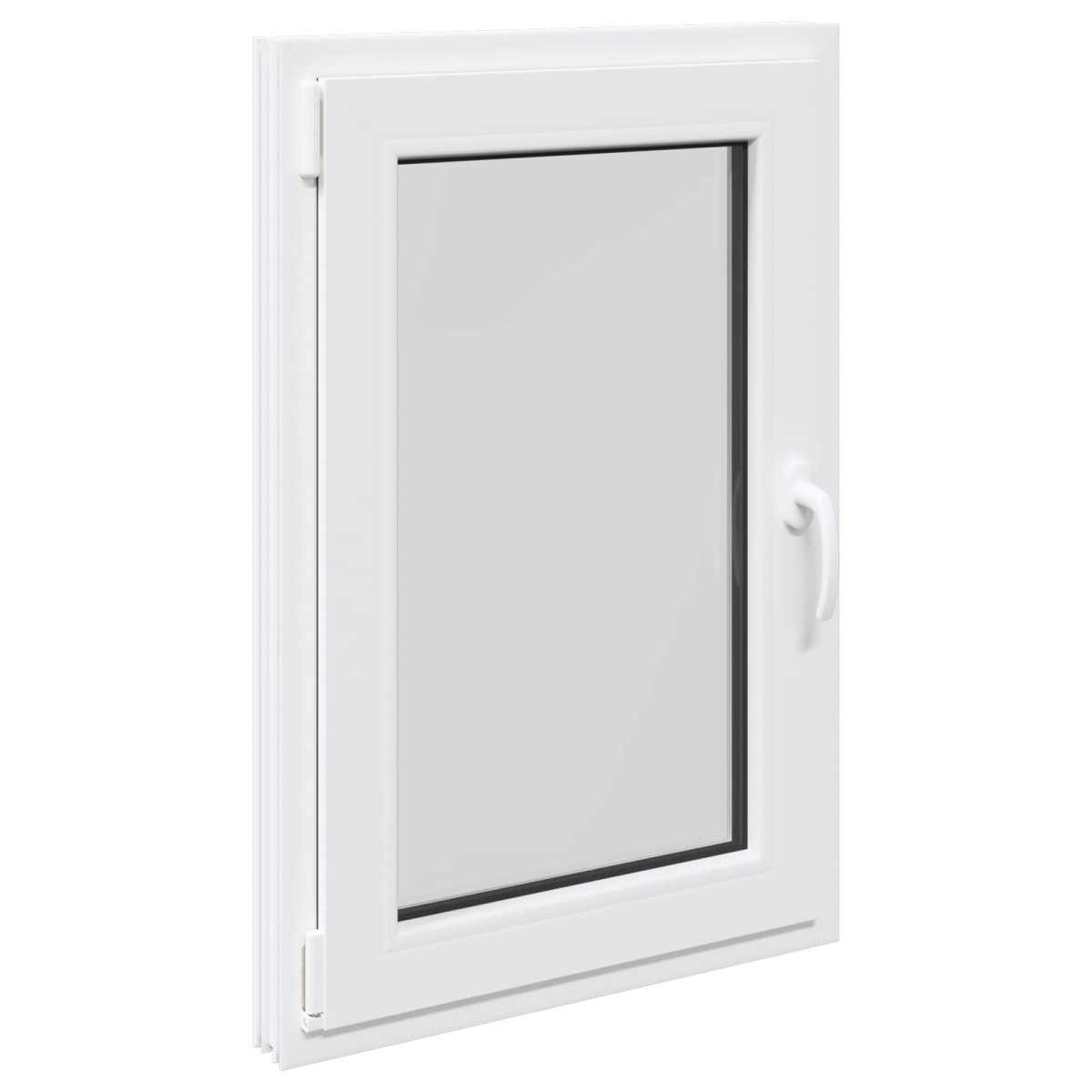 vidaXL Παράθυρο Κάτω Στρώματος RISOR 60 x 90 cm PVC και Γυαλί Λευκό
