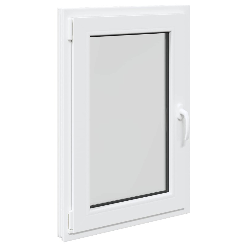 vidaXL Παράθυρο Κάτω Στρώματος RISOR 60 x 90 cm PVC και Γυαλί Λευκό