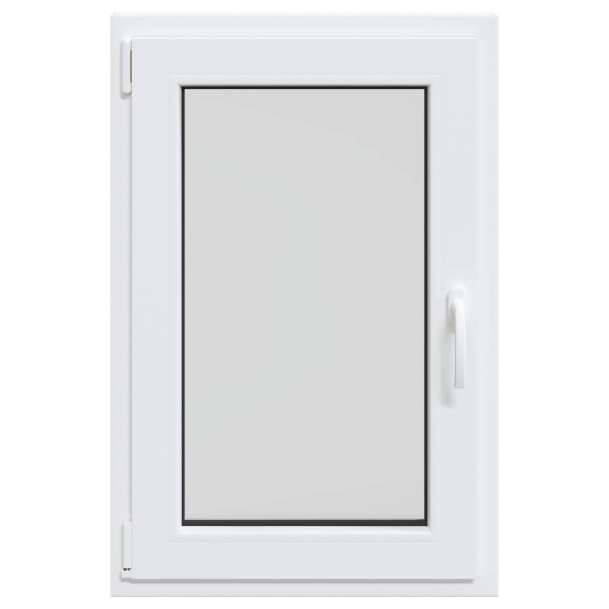 vidaXL Παράθυρο Κάτω Στρώματος RISOR 60 x 90 cm PVC και Γυαλί Λευκό