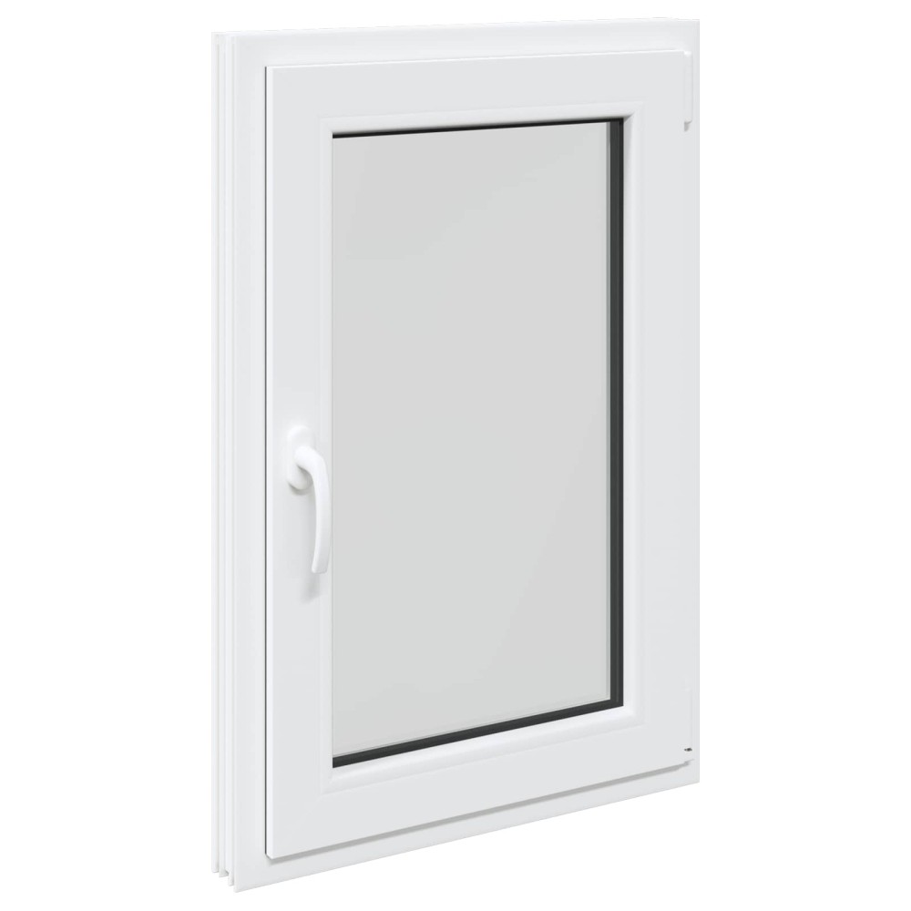 vidaXL Παράθυρο Κάτω Στρώματος RISOR 60 x 100 cm PVC και Γυαλί Λευκό