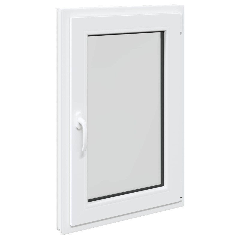 vidaXL Παράθυρο Κάτω Στρώματος RISOR 60 x 100 cm PVC και Γυαλί Λευκό