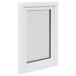 vidaXL Παράθυρο Κάτω Στρώματος RISOR 60 x 100 cm PVC και Γυαλί Λευκό