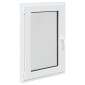 vidaXL Παράθυρο Κάτω Στρώματος RISOR 60 x 100 cm PVC και Γυαλί Λευκό
