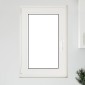 vidaXL Παράθυρο Κάτω Στρώματος RISOR 60 x 100 cm PVC και Γυαλί Λευκό