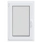 vidaXL Παράθυρο Κάτω Στρώματος RISOR 60 x 100 cm PVC και Γυαλί Λευκό