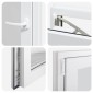 vidaXL Παράθυρο Κάτω Στρώματος RISOR 60 x 100 cm PVC και Γυαλί Λευκό
