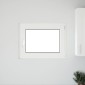 vidaXL Παράθυρο Κάτω Στρώματος RISOR 80 x 50 cm PVC και Γυαλί Λευκό