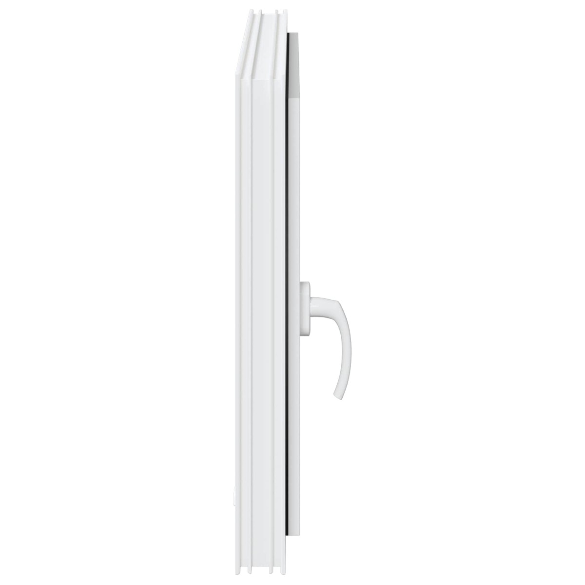 vidaXL Παράθυρο Κάτω Στρώματος RISOR 80 x 50 cm PVC και Γυαλί Λευκό