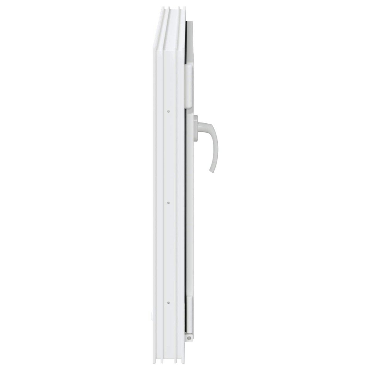 vidaXL Παράθυρο Κάτω Στρώματος RISOR 80 x 50 cm PVC και Γυαλί Λευκό