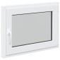 vidaXL Παράθυρο Κάτω Στρώματος RISOR 80 x 70 cm PVC και Γυαλί Λευκό