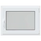 vidaXL Παράθυρο Κάτω Στρώματος RISOR 80 x 70 cm PVC και Γυαλί Λευκό