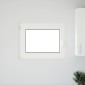vidaXL Παράθυρο Κάτω Στρώματος RISOR 80 x 70 cm PVC και Γυαλί Λευκό