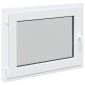vidaXL Παράθυρο Κάτω Στρώματος RISOR 90 x 50 cm PVC και Γυαλί Λευκό