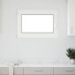 vidaXL Παράθυρο Κάτω Στρώματος RISOR 90 x 50 cm PVC και Γυαλί Λευκό