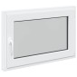 vidaXL Παράθυρο Κάτω Στρώματος RISOR 90 x 60 cm PVC και Γυαλί Λευκό