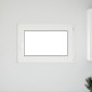 vidaXL Παράθυρο Κάτω Στρώματος RISOR 90 x 60 cm PVC και Γυαλί Λευκό