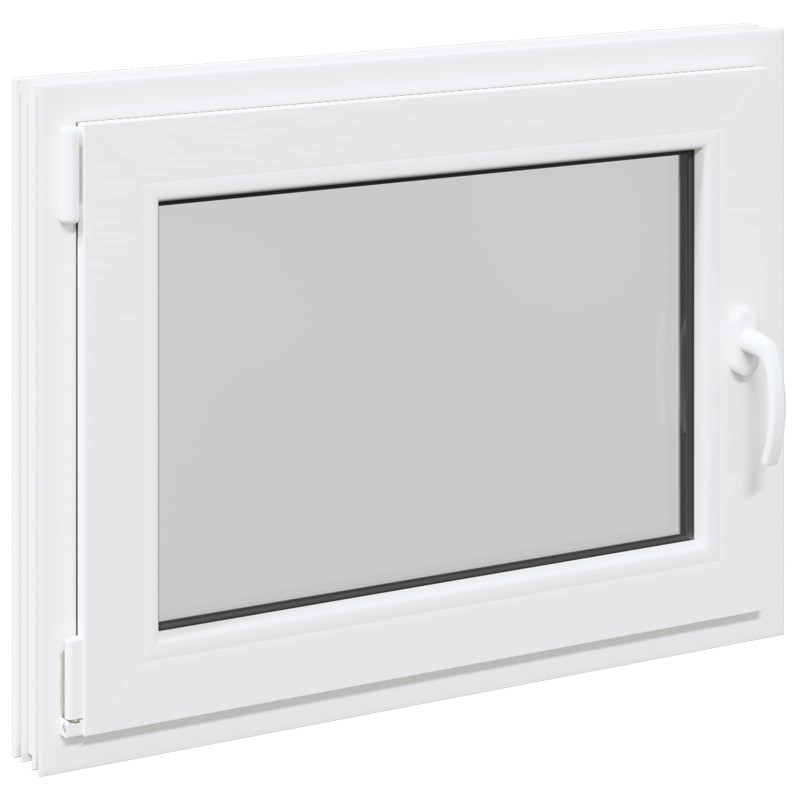 vidaXL Παράθυρο Κάτω Στρώματος RISOR 100 x 50 cm PVC και Γυαλί