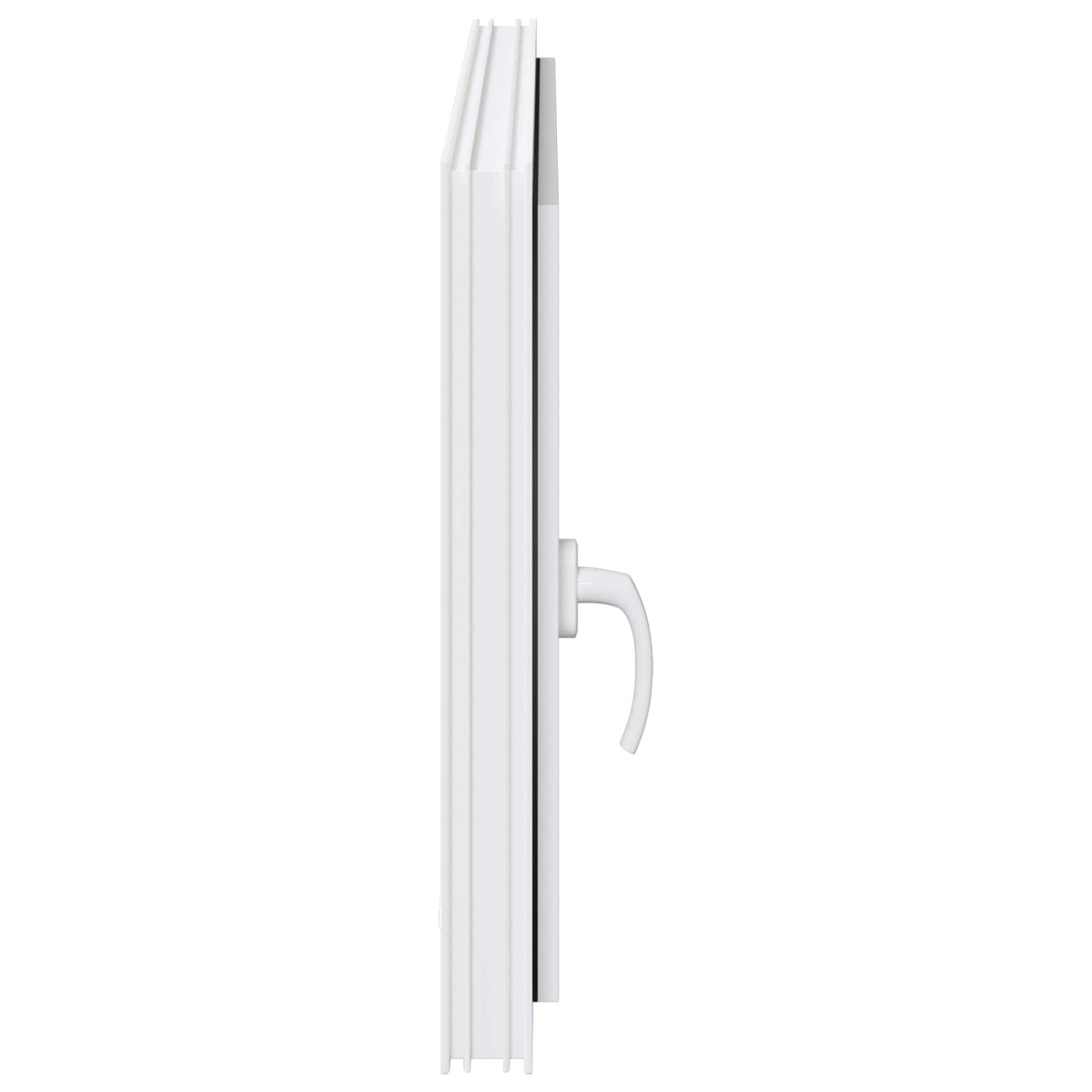 vidaXL Παράθυρο Κάτω Στρώματος RISOR 100 x 50 cm PVC και Γυαλί Λευκό