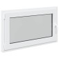 vidaXL Παράθυρο Κάτω Στρώματος RISOR 100 x 60 cm PVC και Γυαλί Λευκό
