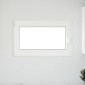vidaXL Παράθυρο Κάτω Στρώματος RISOR 100 x 60 cm PVC και Γυαλί Λευκό